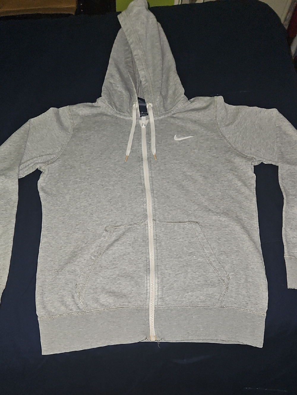 *THRIFT BUY* Nike Light Gray Zip-Up Hoodie